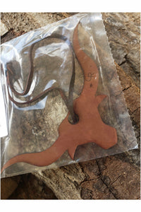 Longhorn Cutout Scented Leather Car Freshener