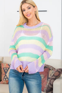 Snuggle For Life Striped Sweater