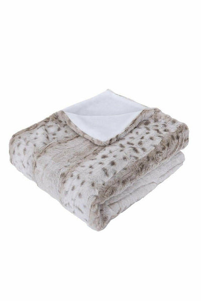 Faux Fur Animal Print Blanket