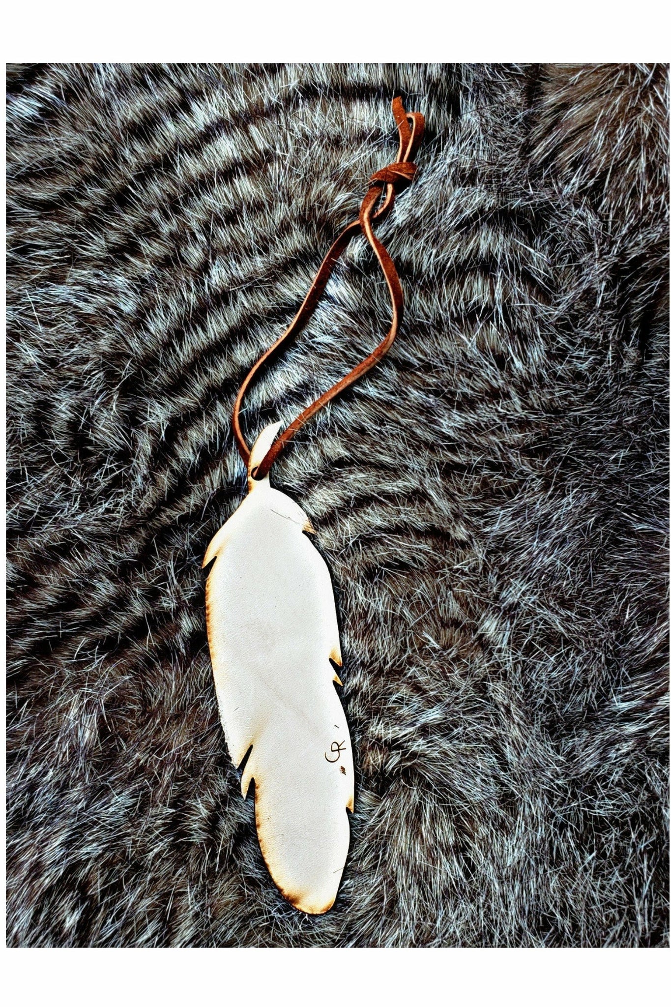 Feather Scented Leather Car Freshener