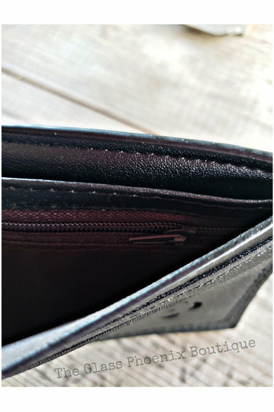 Black Woven Wallet & Belt Set