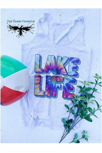Tie Dye Lake Life Tank