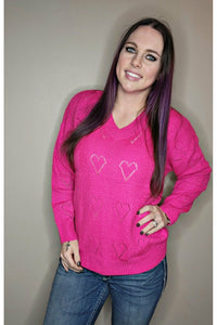 Be Mine Cut Out Heart Sweater