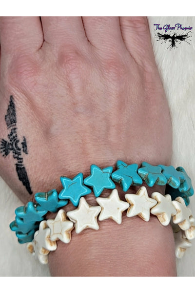 Star Howlite Gemstone Stretch Bracelet