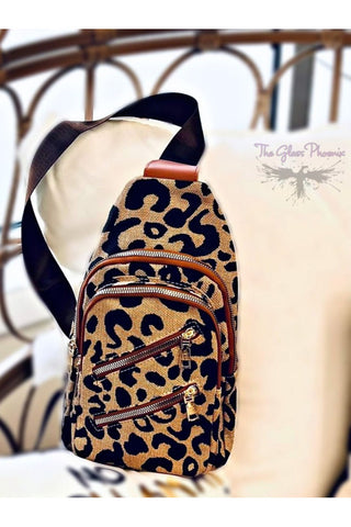 Leopard Sling Crossbody Bag